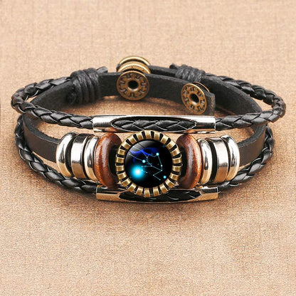Retro Armband Zodiac Lyra Zilver Ketting
