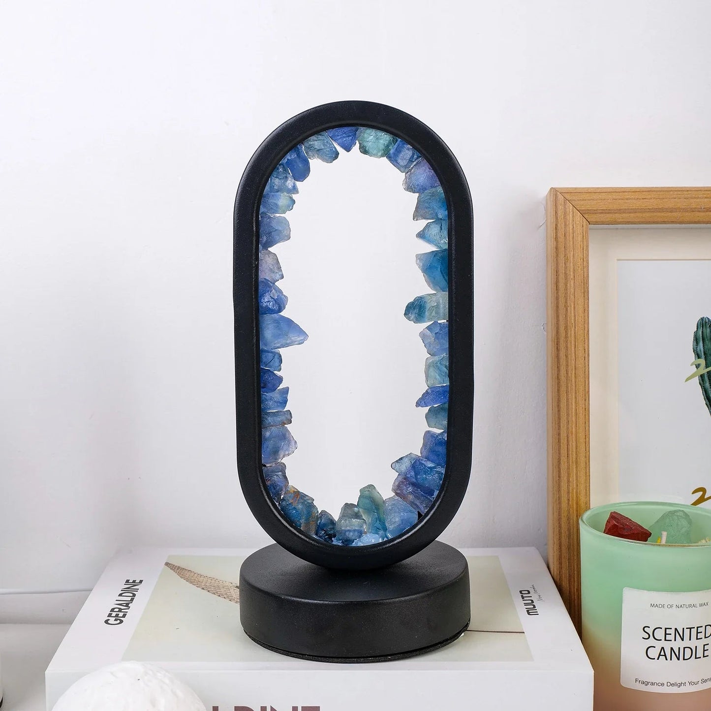 Amethist Lamp Handgemaakt Uniek Design Purper Kleur