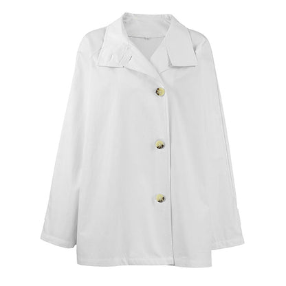 Dames Korte Trenchcoat Luxe Trendy Stijl