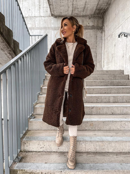 Dames Teddyjas Elegante Zacht Warm