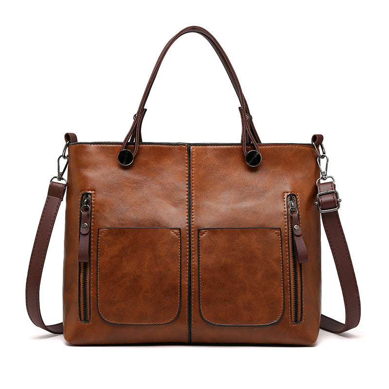 Klassieke Schoudertas voor Dames Lederlook Design