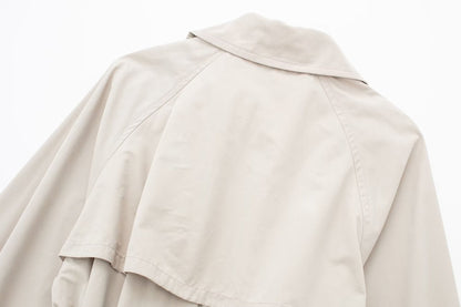 Dames Trenchcoat Lange Trendy Voorjaarsjas met Ceintuur