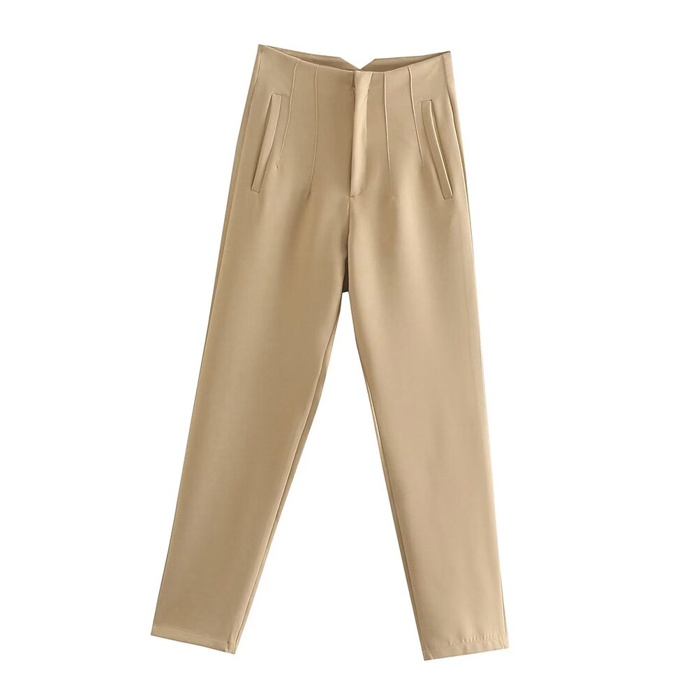 Stijlvol en Comfortabel: Ontdek de Hooggetailleerde Broek