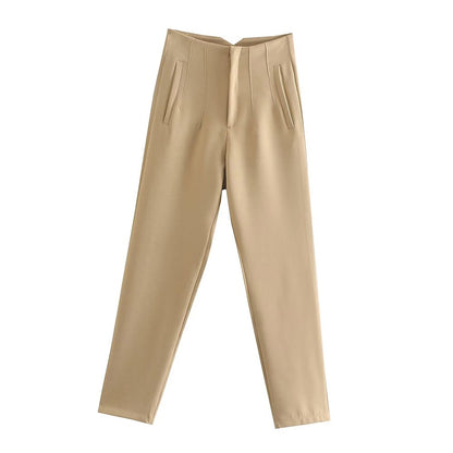 Stijlvol en Comfortabel: Ontdek de Hooggetailleerde Broek