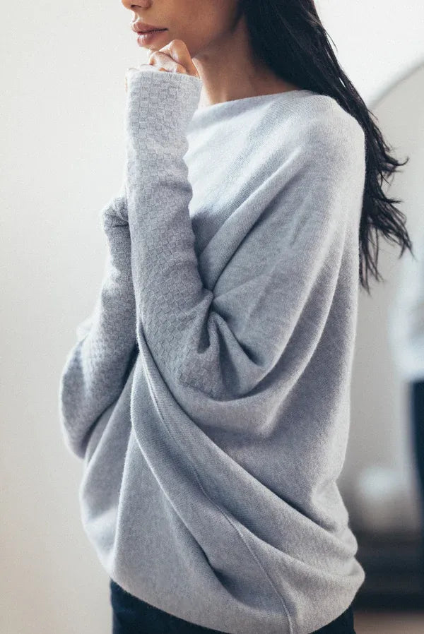 Asymmetrische Off-Shoulder Gebreide Trui