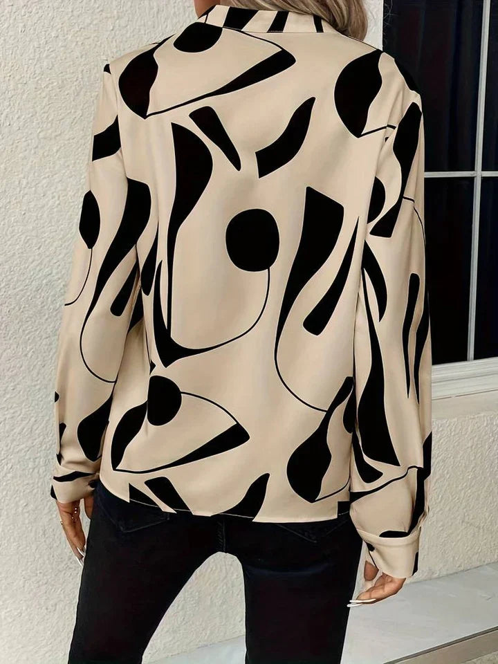 Vrouwelijke Elegante Blouse met V-hals