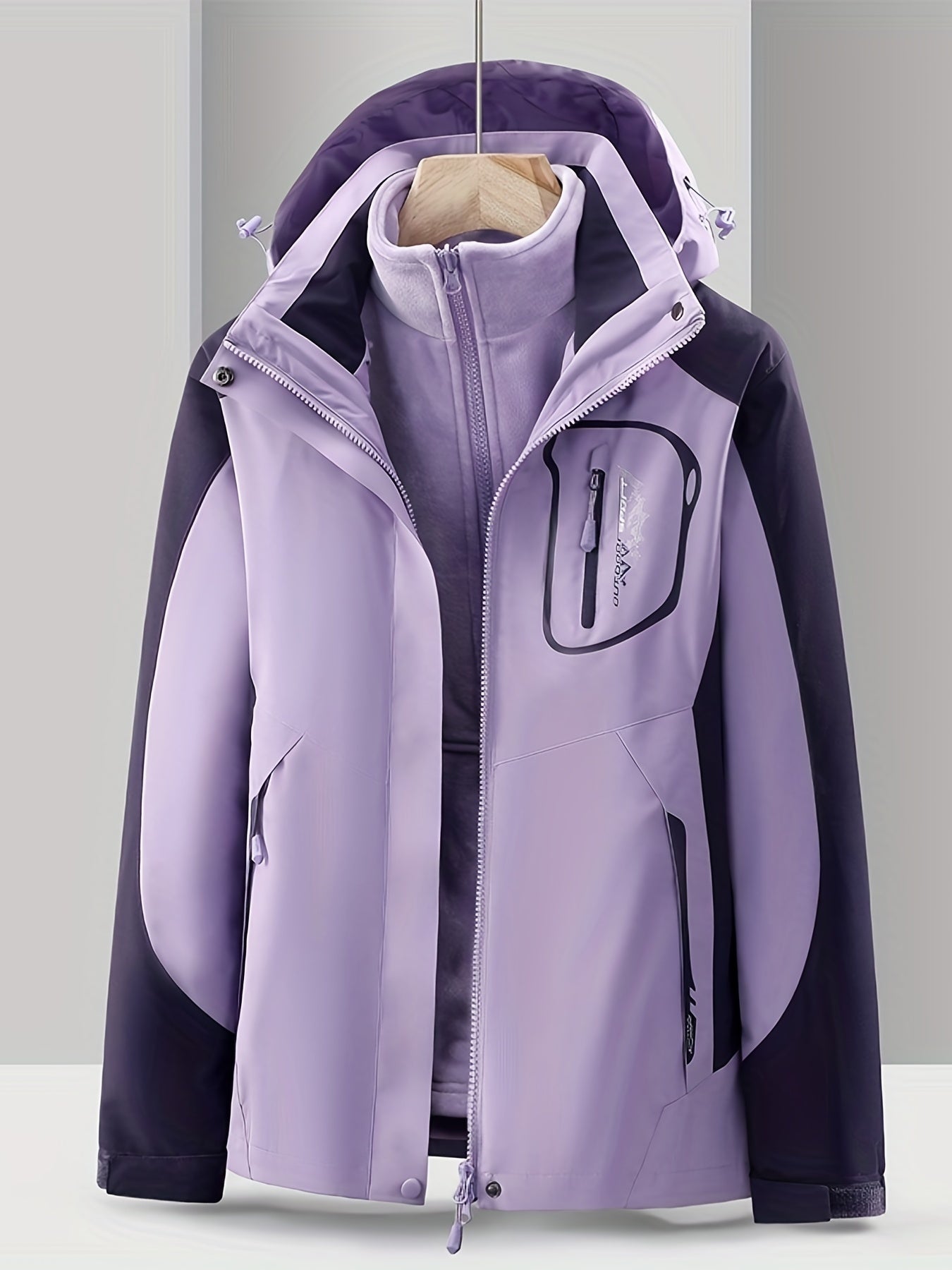 Waterdichte Jas 3-in-1 Regenjas voor Dames