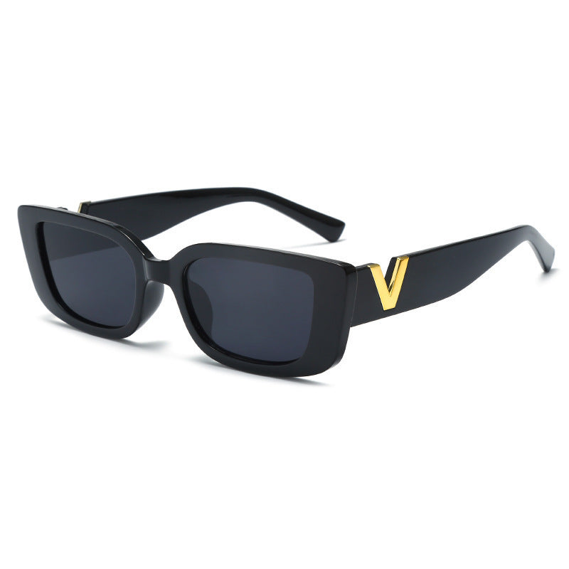 Dames Zonnebril Vierkant Bold Montuur Statement Stijl