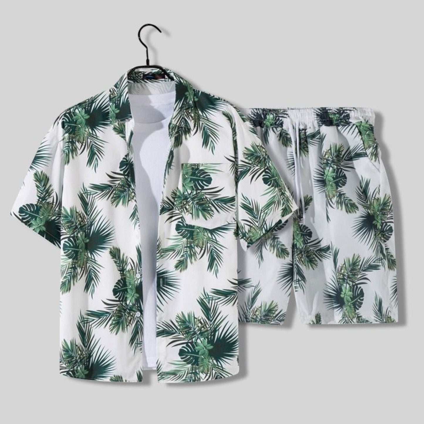 Variant image for Jorden | Set Estivo a 2 Parti con Camicia Tropicale e Pantaloncini Coordinati-73