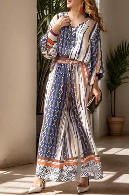 Elegante Bedrukte Set Zalea Stylisch en Chic