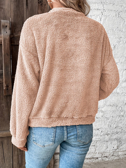 Zachte Teddy Trui Sweatshirt Comfortabel Warm