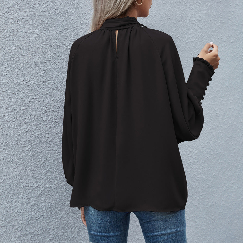Dames Blouse met Strikdetail Stijlvol en Chique