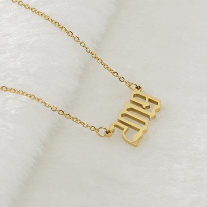 Gouden Ketting voor Dames 18K RVS Met Jaarsteen Lammy