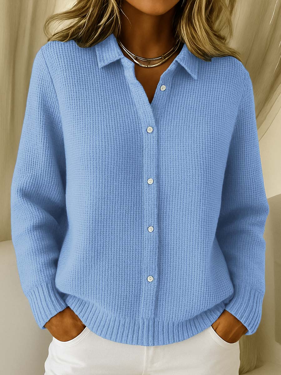 Dames Gebreide Cardigan Comfortabele Pasvorm