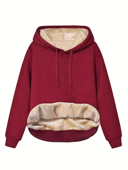 Dames Hoodie Warm Fleecevoering Zacht en Comfy