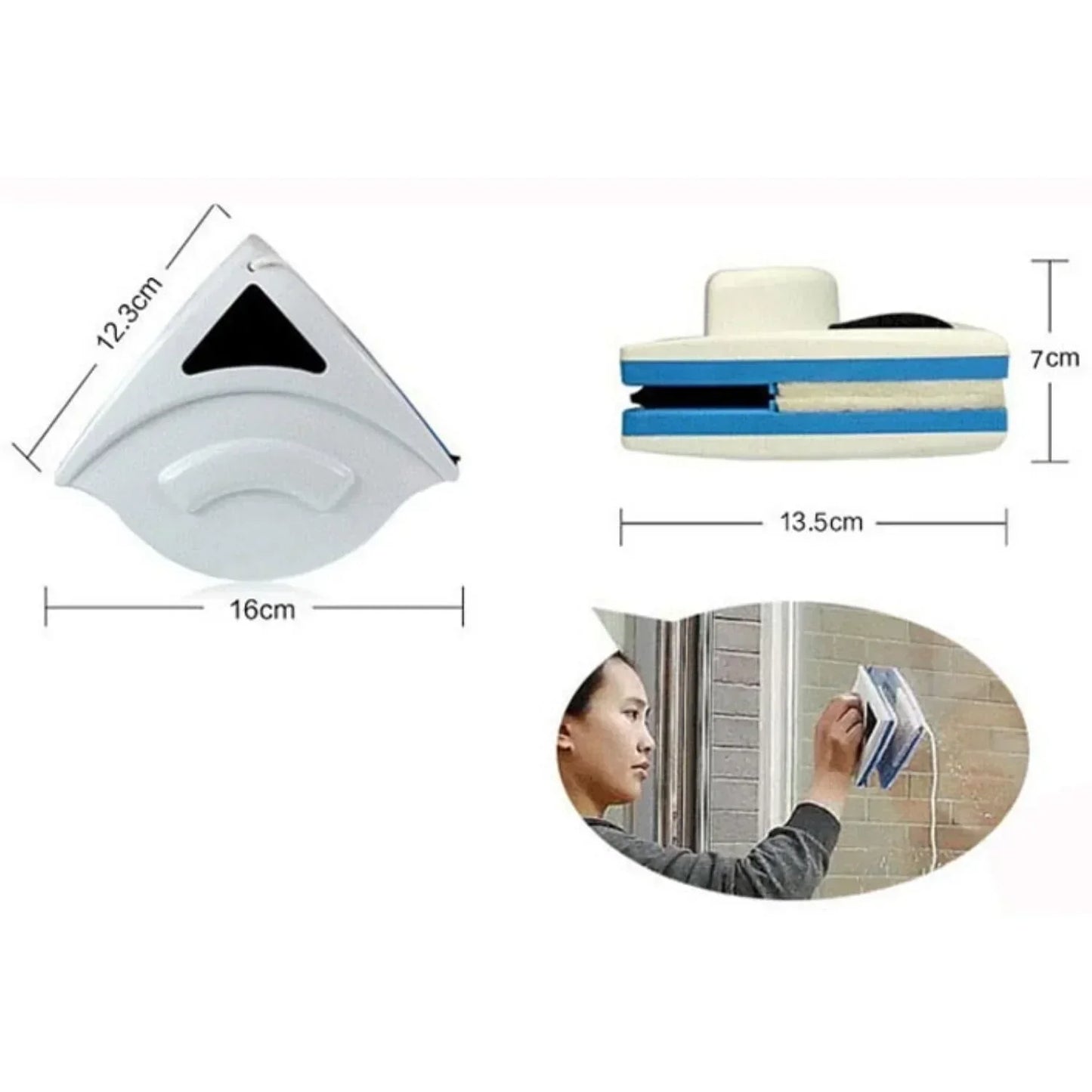 Magnetische Ruitenreiniger voor Auto Glas