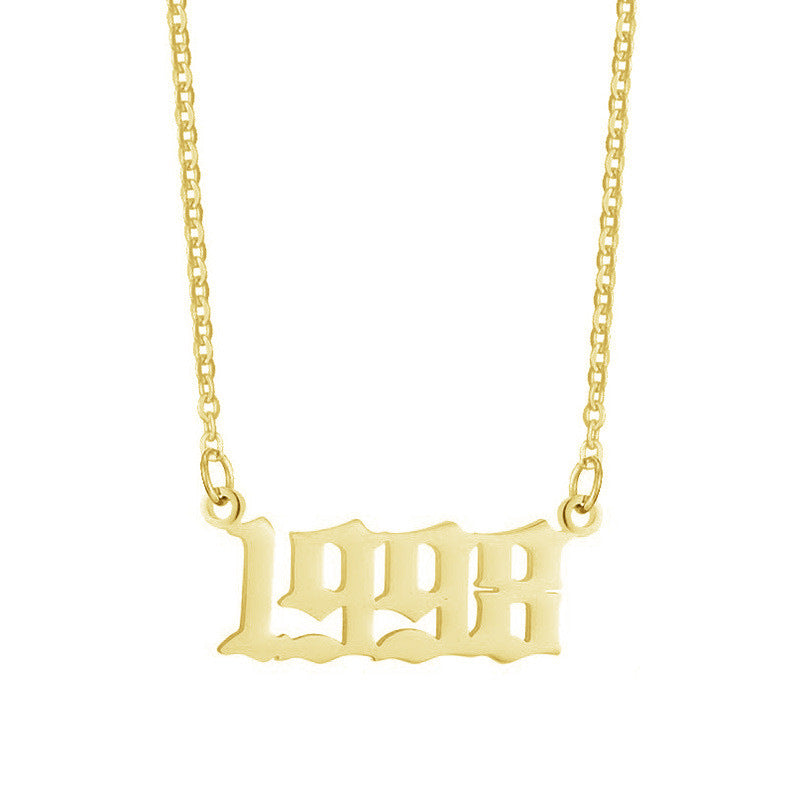 Gouden Ketting voor Dames 18K RVS Met Jaarsteen Lammy