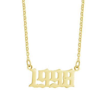 Gouden Ketting voor Dames 18K RVS Met Jaarsteen Lammy