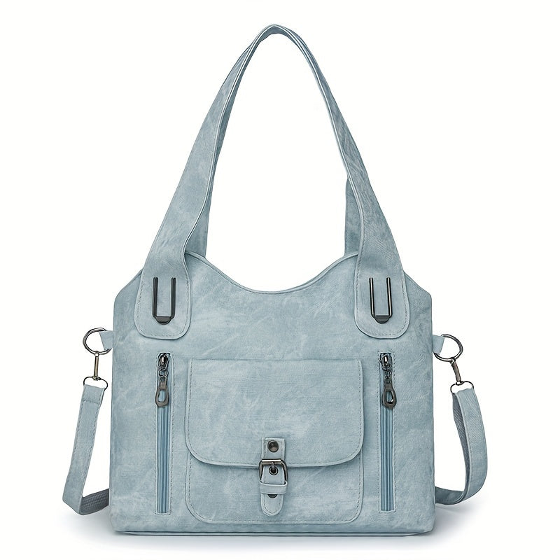 Vegan Schoudertas Vintage Stijl Leren Look