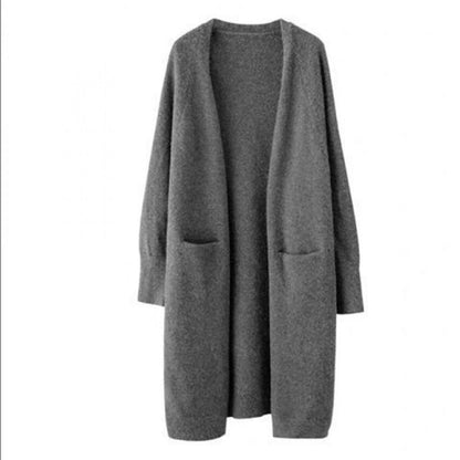 Dames Gebreide Vest Warm en Stijlvol Lange Model