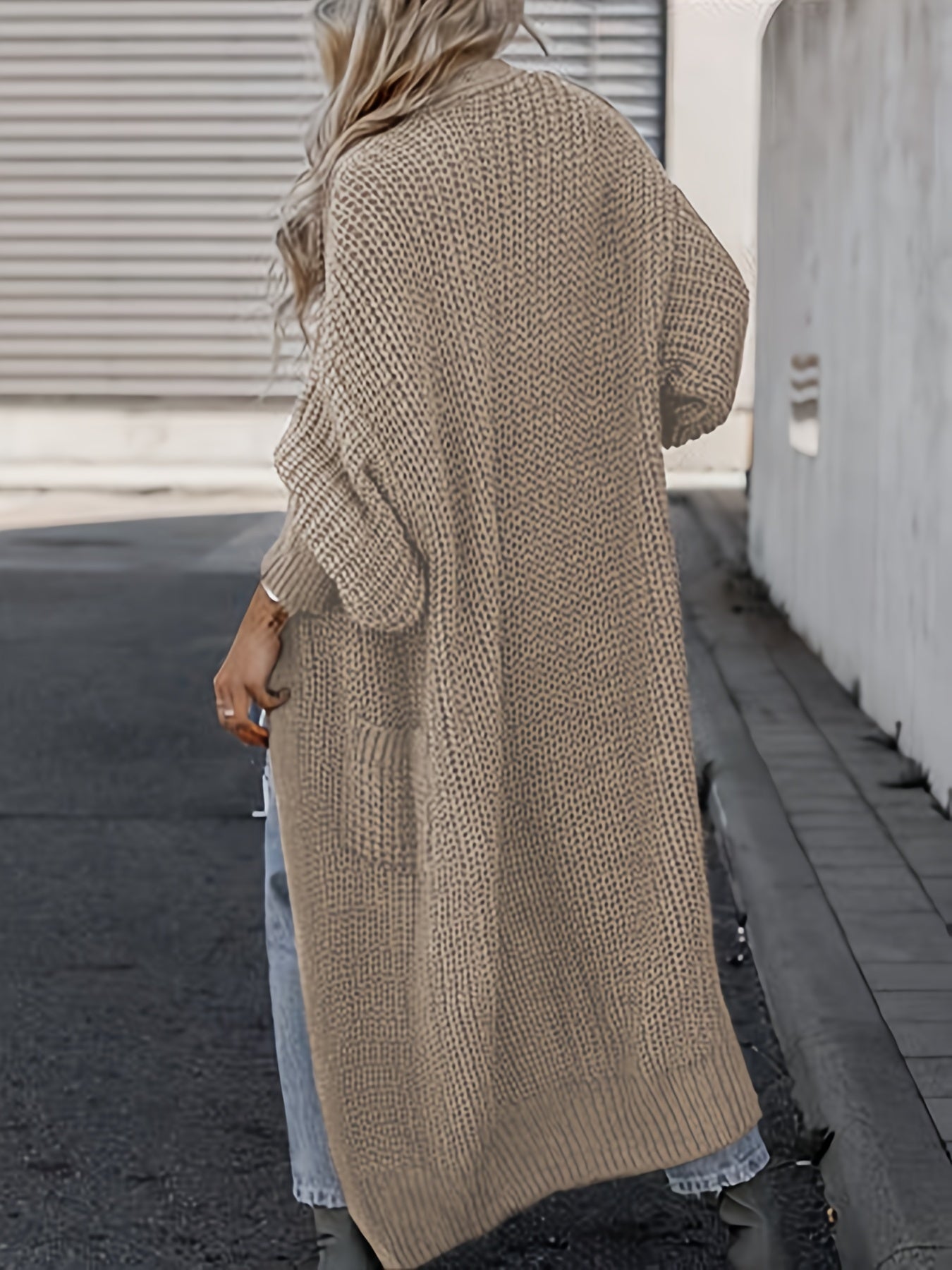 Casual Gebreid Vest met Zakken – Dames