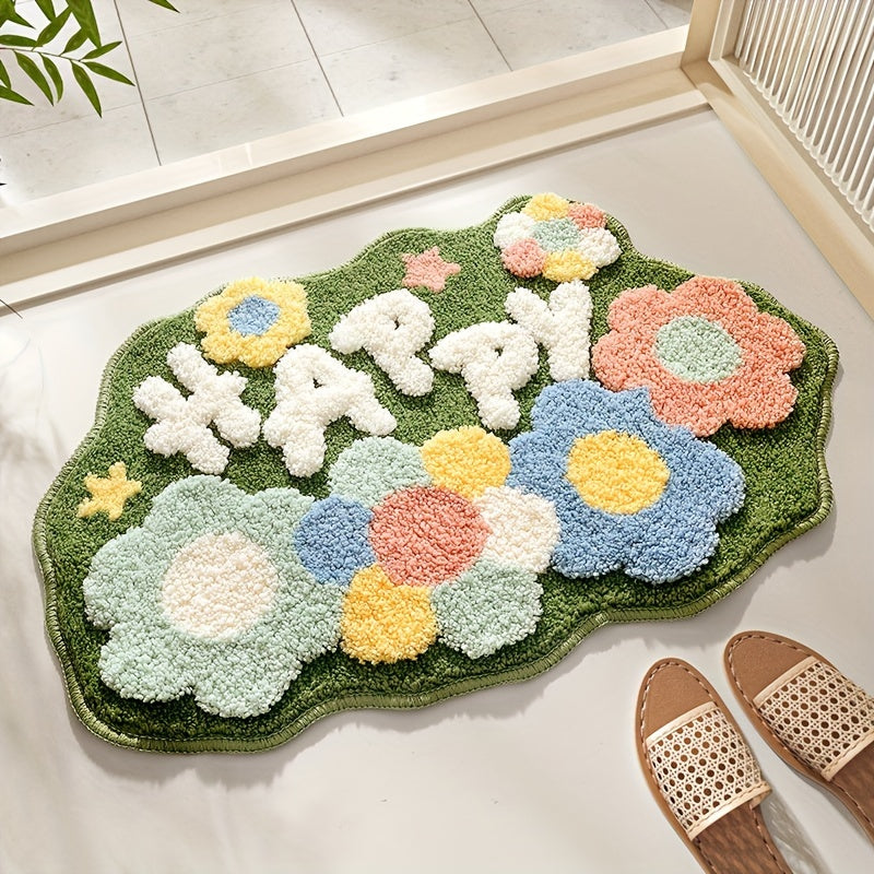 Badmat met Bloemenmotief Zacht en Absorberend - Mode Vibes