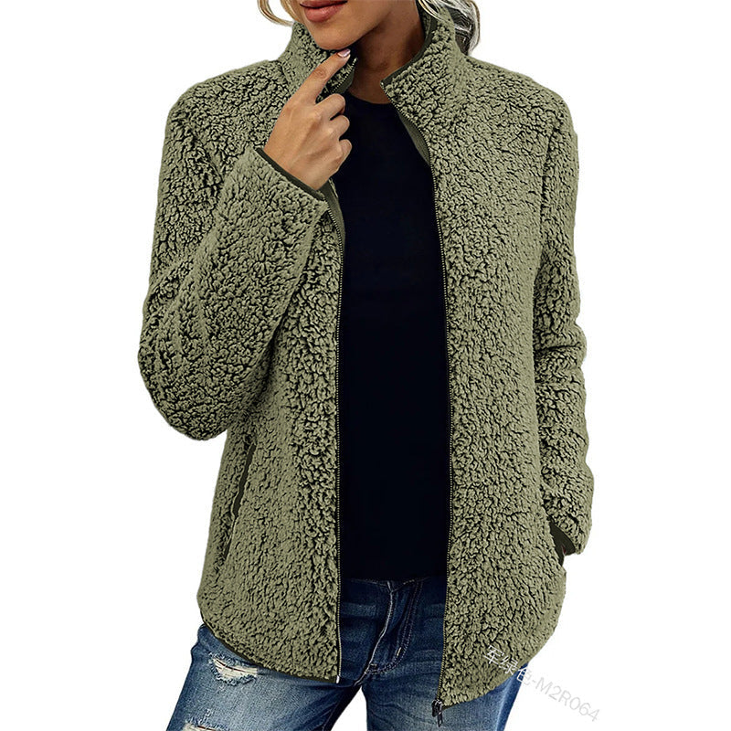 Dames Fleece Jas Warm en Veelzijdig met Rits