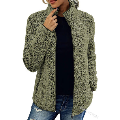 Dames Fleece Jas Warm en Veelzijdig met Rits