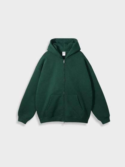 Lange Vest met Rits Oversized Stijl