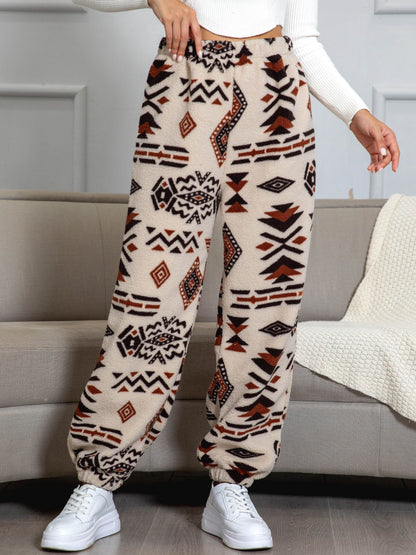 Warme Sweatbroek Azteekse Print Dames