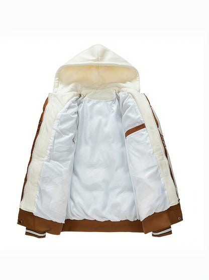 Heren Pufferjas Warm Waterdicht met Capuchon