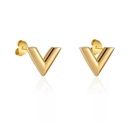 V-Vormige Oorknopjes Dames Stijlvolle Retro Accessoires