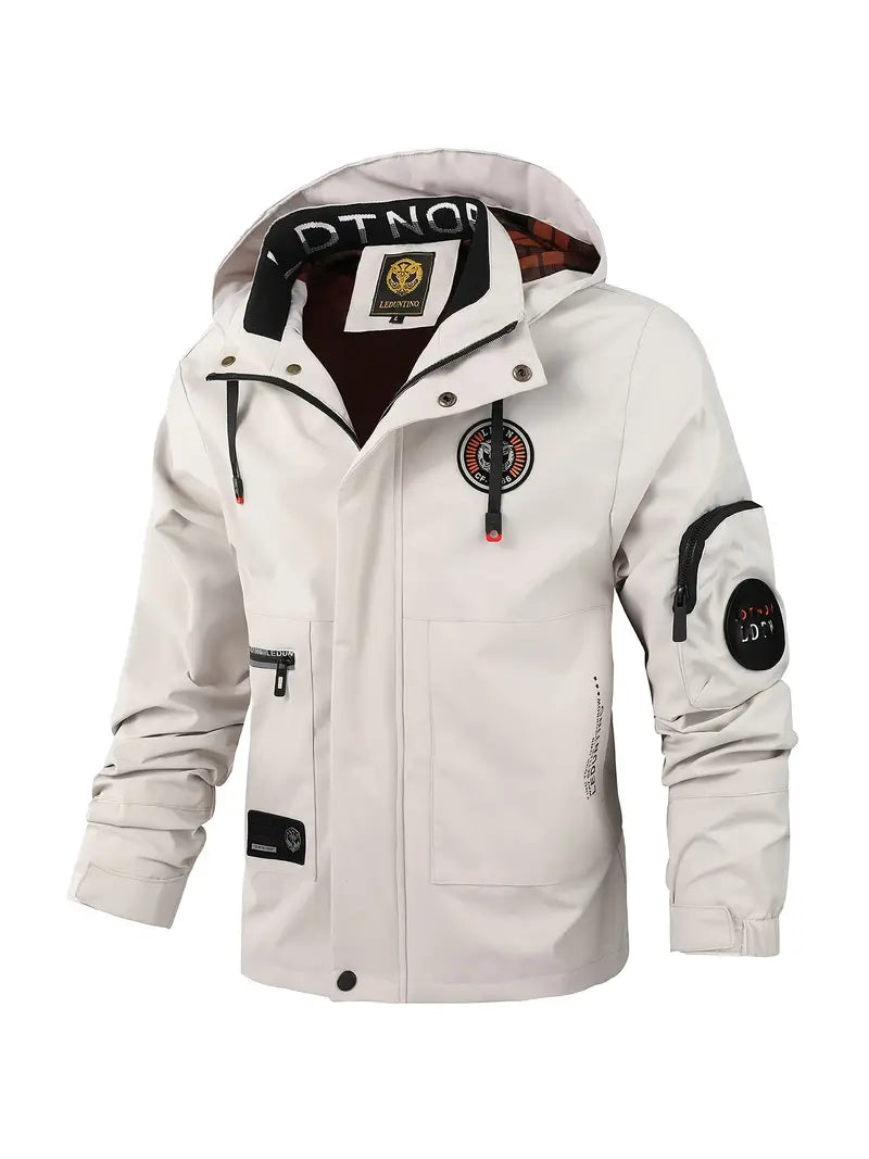 Waterdichte Heren Outdoorjas met Capuchon Licht en Ademend - Mode Vibes
