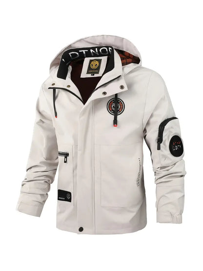 Waterdichte Heren Outdoorjas met Capuchon Licht en Ademend - Mode Vibes
