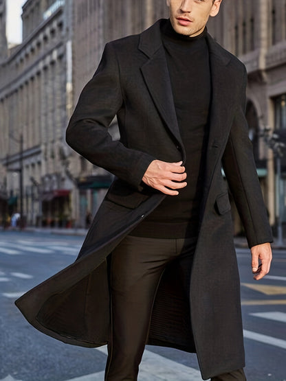 Heren Trenchcoat – Zakelijke Stijl & Elegantie voor Herfst/Winter