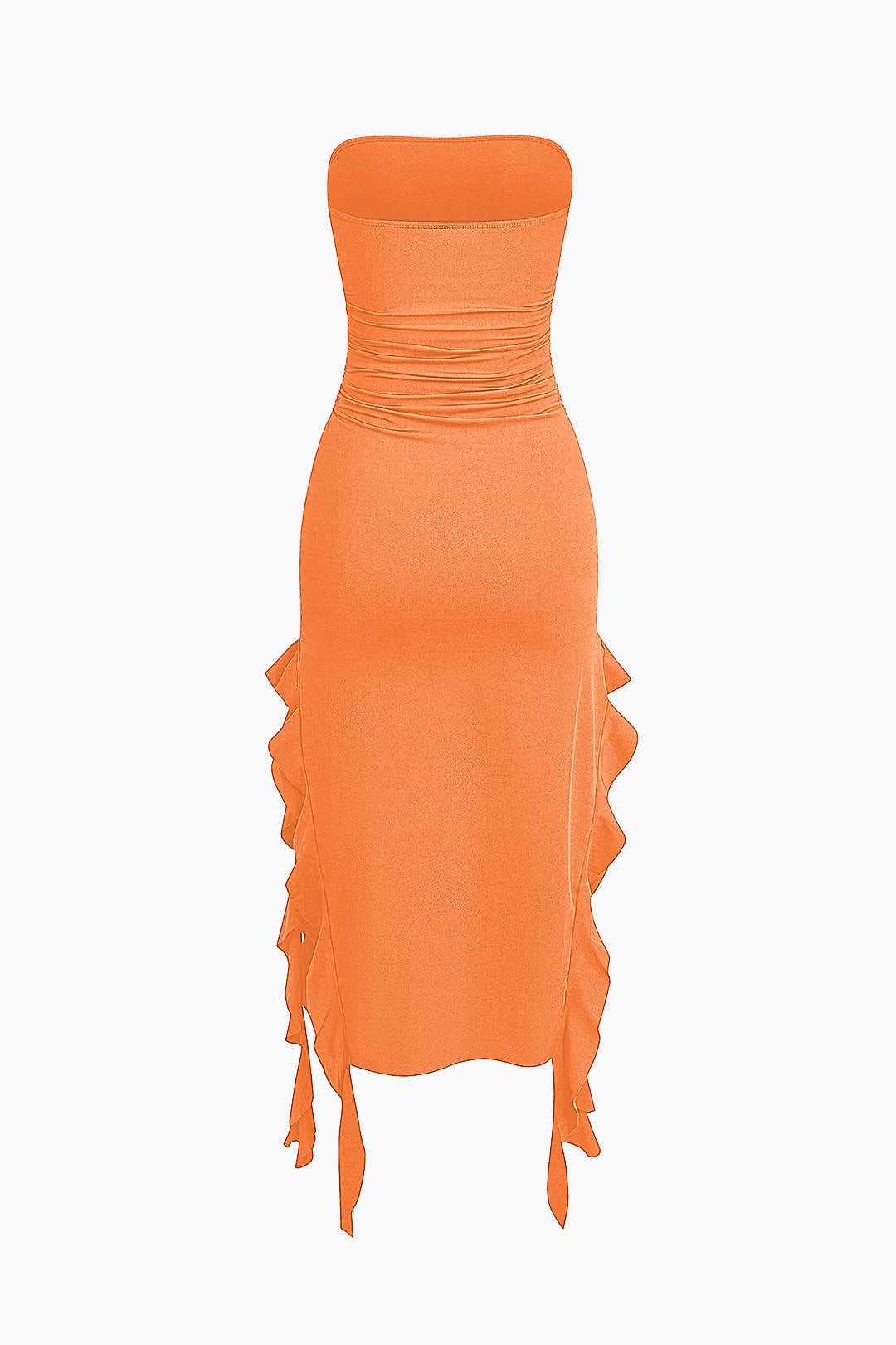 Maxikleed met Volant Vrouwelijk Elegante Jurk