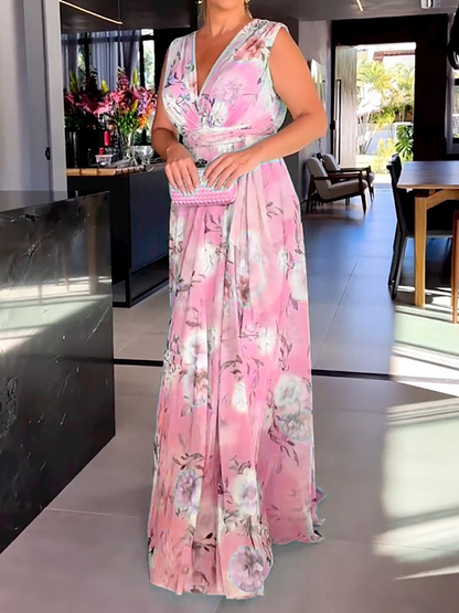 Zomerjurk V-hals Jurk voor Vrouw Zomerse Stijl - Mode Vibes