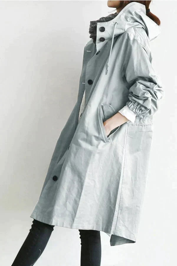 Oversized Regenjas Waterdicht Trendy Urban Stijl