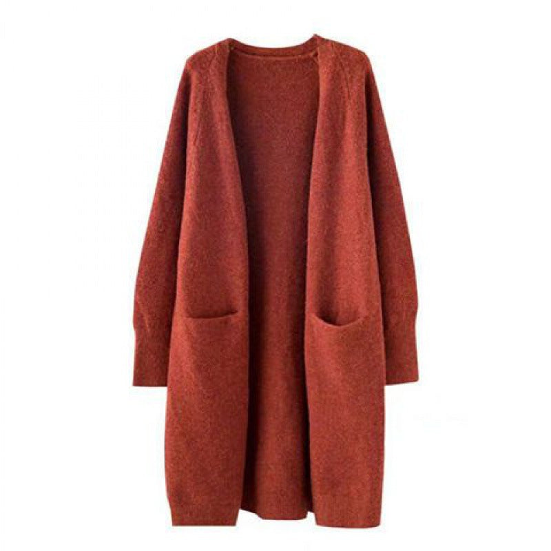 Dames Gebreide Vest Warm en Stijlvol Lange Model