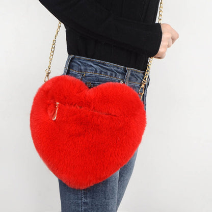 Dames Schoudertas Hartvormig Met Ketting Lindsey - Mode Vibes