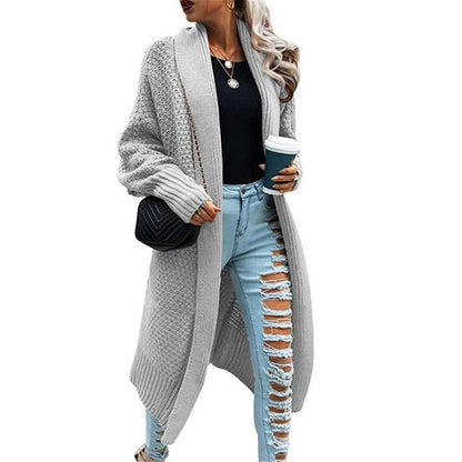 Dames Gebreide Vest Lange Elegante Trendy Trui