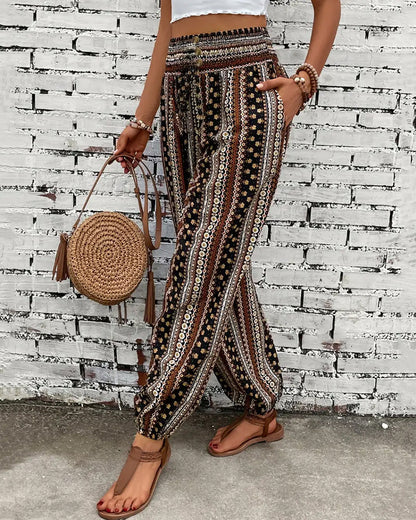 Matilde | Pantaloni casual stampati