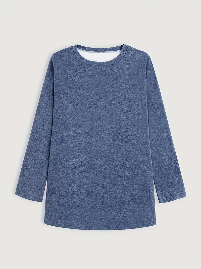 Nek Fleece Trui Warm en Zacht voor Dames