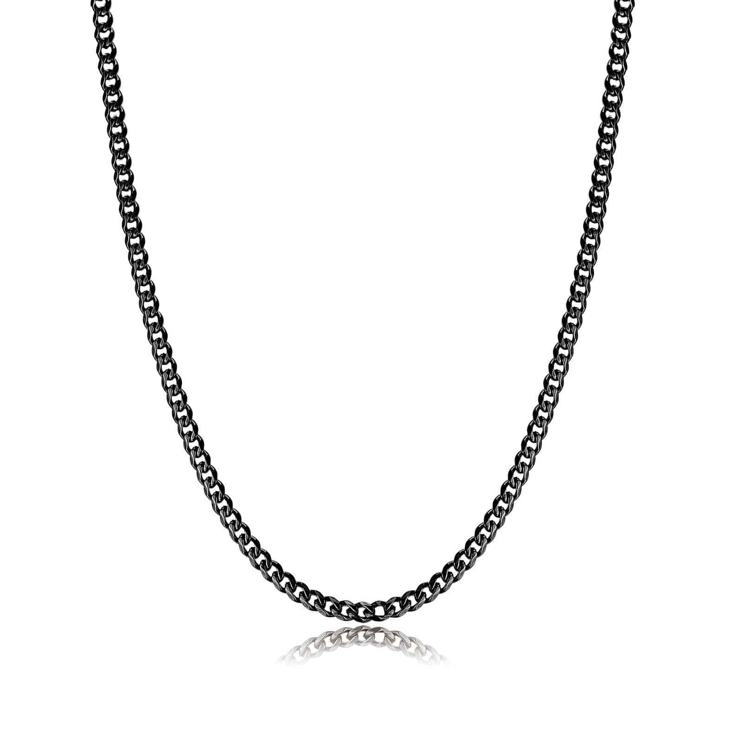 Ketting Schakel Zilverkleurig Stijlvol Cuba Model