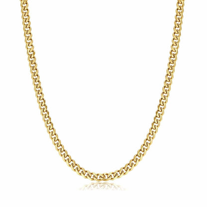 Ketting Schakel Zilverkleurig Stijlvol Cuba Model