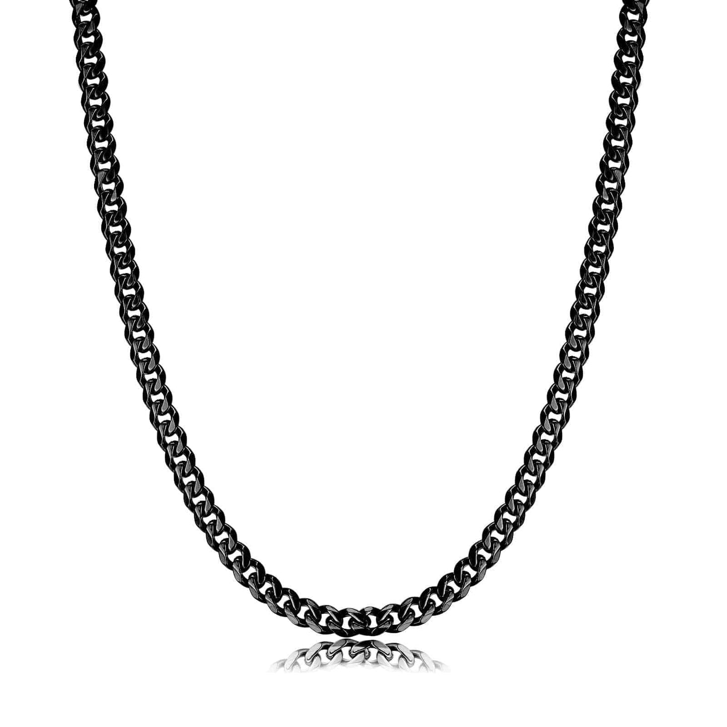 Ketting Schakel Zilverkleurig Stijlvol Cuba Model
