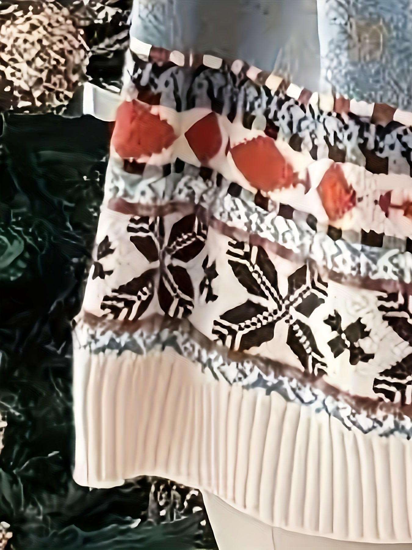 Dames Rendier Trui Gebreid Gezellig Feestelijk Winter
