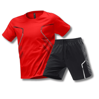 Heren Sportoutfit - T-shirt en Shorts voor Fitness en Vrije Tijd