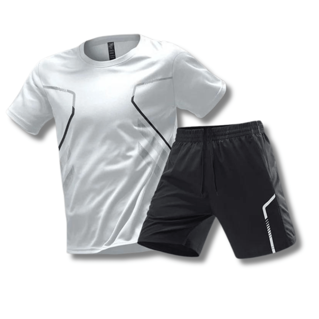 Heren Sportoutfit - T-shirt en Shorts voor Fitness en Vrije Tijd