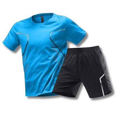 Heren Sportoutfit - T-shirt en Shorts voor Fitness en Vrije Tijd
